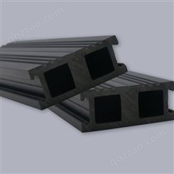 江苏厂家直供 60带槽附框 门副框 黑色木塑附框 节能副框 木塑附框加工定制报价