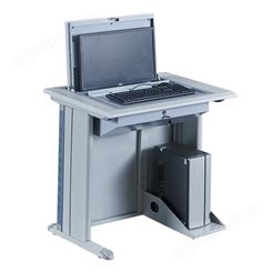 机房学校单人双人三人多功能培训桌翻转电脑桌隐藏式多媒体电教室