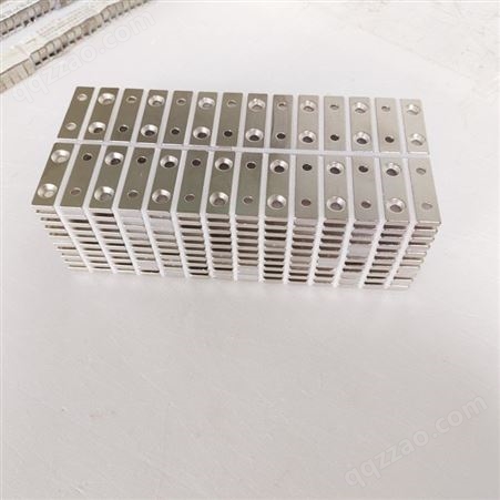 稀土永磁 强力磁铁 方块F36*10*3双沉孔磁铁倒角镀镍 方形钐钴磁铁 支持定制