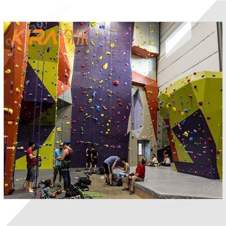 奇乐KIRA室内运动公园创意抱石攀岩墙定制体能训练拓展团建基地