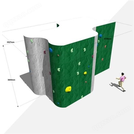 奇乐KIRA户外玻璃钢抱石攀岩墙体能训练专业极限挑战团建拓展基地