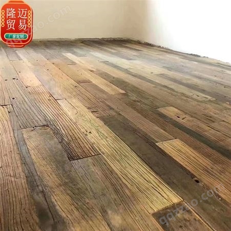 复古老木板 旧木板 自然风化实木地板 工业风民宿装饰装修