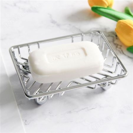 简约铁丝肥皂盒浴室卫生间肥皂网碟架金属网格沥水香皂架香皂托