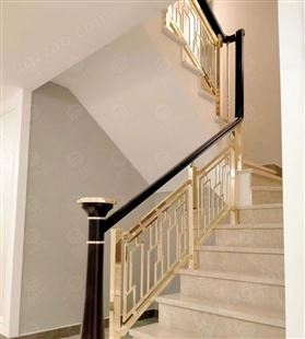 欧式铜楼梯护栏精雕花板 铜艺楼梯扶手 别墅栏杆定制