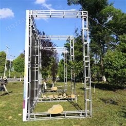 超人 舞台桁架 广告展示架灯光架加工 镀锌方管折叠桁架