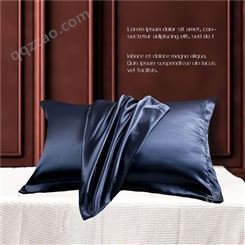30mm真丝枕套定制一对装桑蚕丝丝绸枕巾枕头套单个48cmx74cm