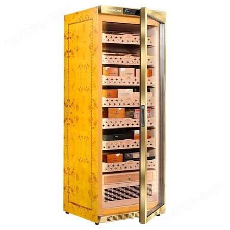 美晶MON3800A智能恒温恒湿雪茄柜雪茄保湿柜实木烟柜