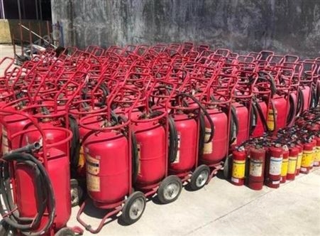 珠海市回收4KG干粉灭火器 收购悬挂式灭火器 回收储气瓶灭火器