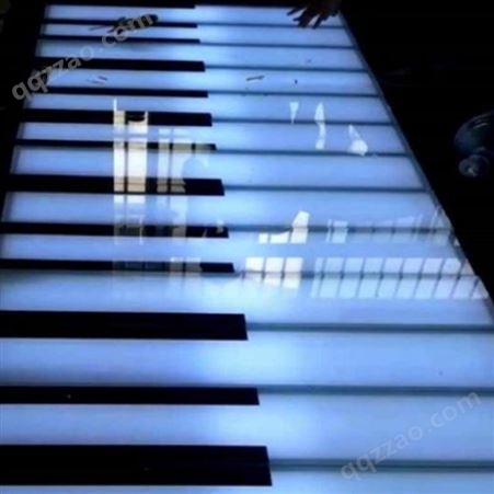 光影互动 网红音乐楼梯 互动钢琴感应地砖 多层稳固安装