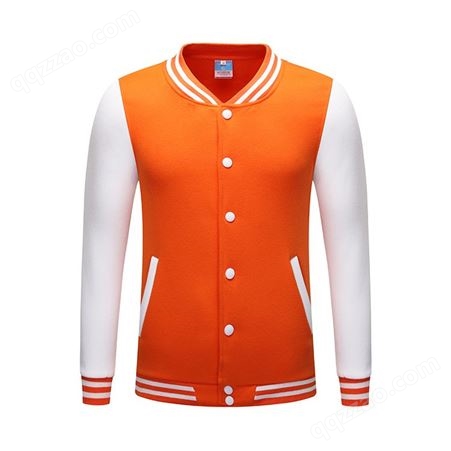 和标服装 长袖棒球服定制工作服印字厂服定做撞色卫衣外套
