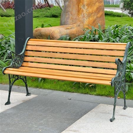 公园防腐木桌椅组合 室外实木休闲长椅坐凳定制