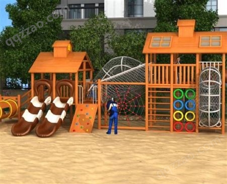 凯里木制系列儿童组合滑梯游乐设施 大风车玩具厂