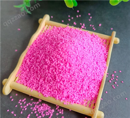 万多供应圆粒沙子人造 网红粉红色沙滩砂 儿童娱乐造景染色彩沙