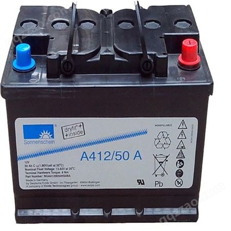 德国阳光A412/50A12V50Ah直流屏UPS电源配套用胶体蓄电池