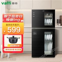 华帝（VATTI）消毒柜 家用 小型 立式厨房餐具碗筷柜 双门高温二
