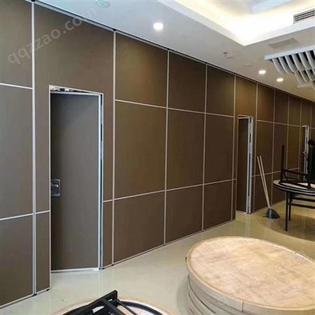 重庆会议室酒店用隔断墙可伸缩 月超建材木质活动屏风隔断