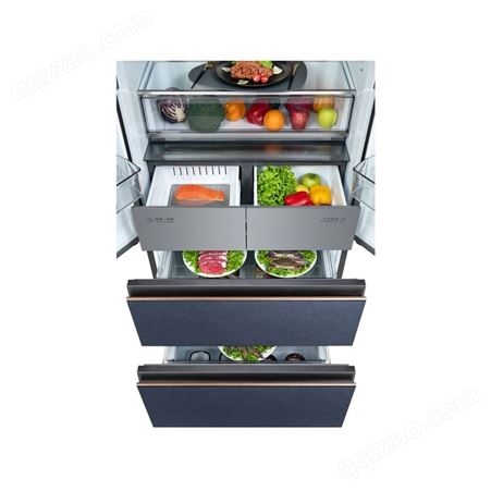 萤石蓝系列冰箱CRBF518S - A2家用商用冰箱柜 AI智控家电储鲜调温