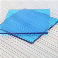 4mm/5mm透明蓝色耐力板 聚碳酸脂板 雨棚遮阳板