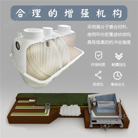 鑫四通 玻璃钢净化槽 家用新农村改造化粪池 优质供应商