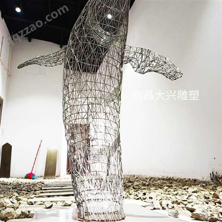 镂空雕塑铁艺 大型不锈钢动物植物雕塑 外形美观 