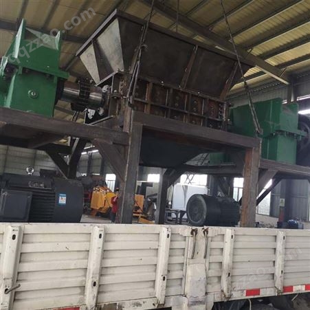 1300铸铝件双轴撕碎机 大型建筑垃圾粉碎机生产线 华源机械