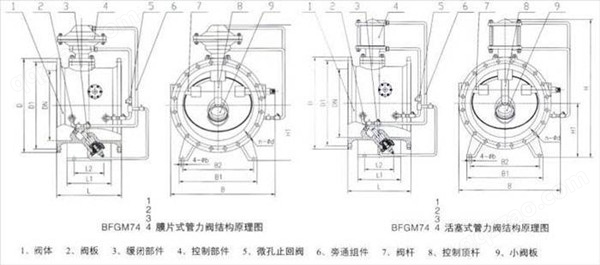 BFDG7M43HR活塞式管力阀图