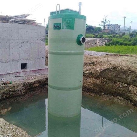 一体化雨水泵站设计 大型预制泵站 玻璃钢泵站