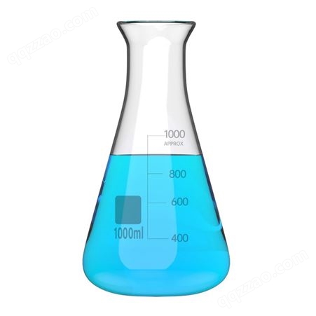 三角烧瓶实验室锥形瓶玻璃瓶广口平底烧瓶高硼硅加厚玻璃锥形瓶