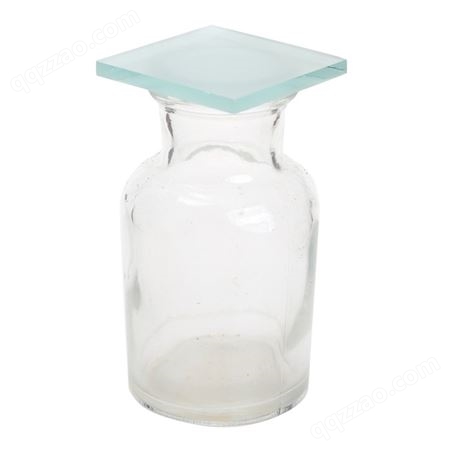 集气瓶带毛玻璃片教学演示化学实验器材密封透明广口玻璃瓶集气瓶