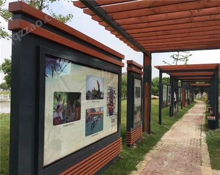全城标识 景区公园学校防腐木文化长廊 绿色环保