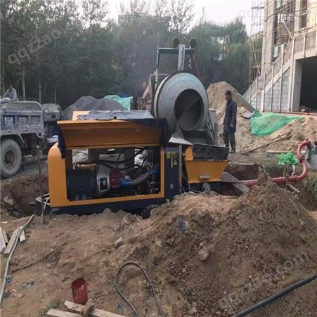 卧式二次构造柱泵 小型混凝土泵 专注于建筑机械厂家 细石砂浆泵