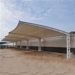 户外膜结构停车篷 户外自动车膜结构防雨棚 免费设计 品质可靠